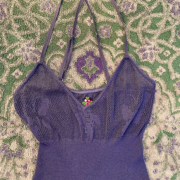 Free People Top Size Small in Eggplant cotton/rayon. - Picture 2 of 5